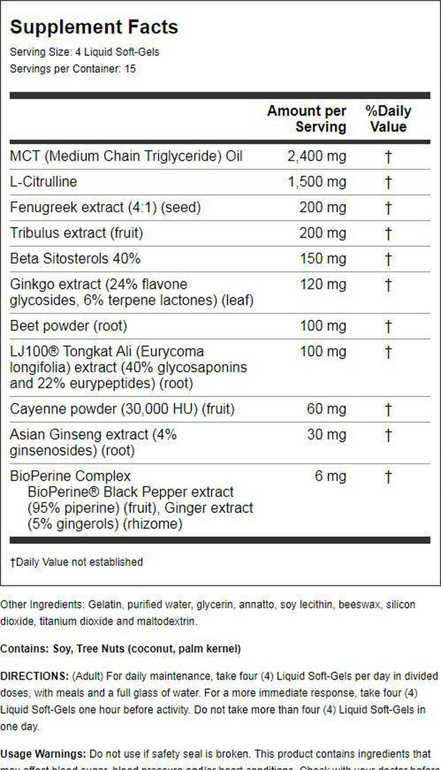 Irwin Naturals Testosterone up Red 60 Sgels