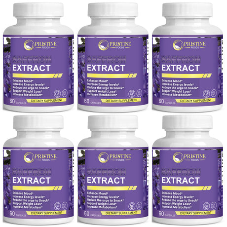 (6 Months Supply) Saffron Extract Supplement 88.5Mg - Natural Appetite Suppression, Healthy Weight Loss Pills - 60 Capsules