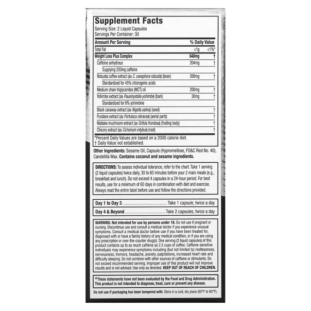 Hydroxycut Advanced Weight Loss Capsules, Burn Calories, Increase Energy, 60 Ct, 30 Servings