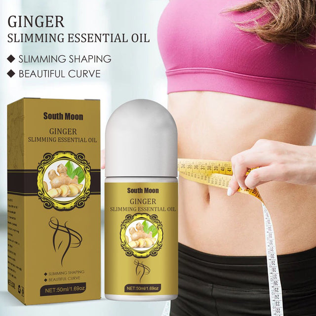 Belly Drainage Ginger Oil, Natural Drainage Ginger Oil Essential Relax Massager Liquid, Slimming Tummy Ginger Oil