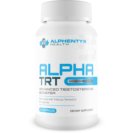Alphentyx Health Alpha TRT - Maximum Strength - Advanced Testosterone Booster - Increase Energy and Lean Muscle Mass - 60 Count