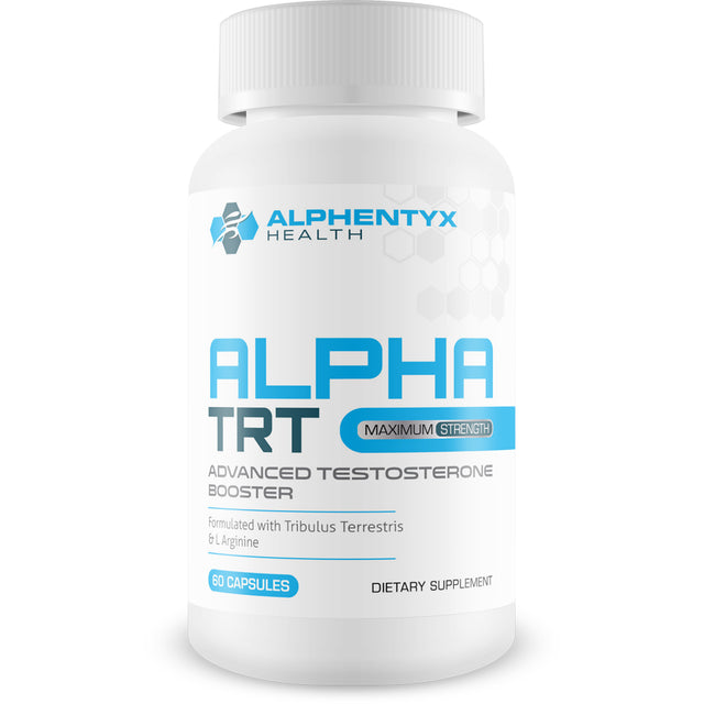 Alphentyx Health Alpha TRT - Maximum Strength - Advanced Testosterone Booster - Increase Energy and Lean Muscle Mass - 60 Count