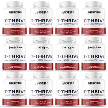 12 Pack T-Thrive Mens Health Supplement - 60 Capsules