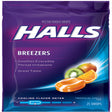 Halls Breezers Throat Drops, Tropical Chill, 25 Ct