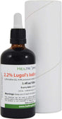 2.2% Lugol'S Iodine Solution 3.4 Fl Oz | Pharmaceutical Grade Ingredients | Lugols Solution Made with Iodine and Potassium Iodide. Heiltropfen.