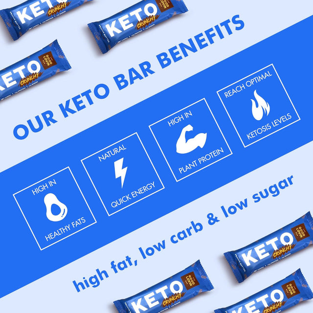 Keto Snack Bars | Low Carb Vegan Protein Bars | Healthy, Low Sugar Plant Based Snacks | Gluten Free Paleo Bars | Keto Friendly Food by the Good Lovin Bar - 4 Count (Crunchy Peanut Butter)