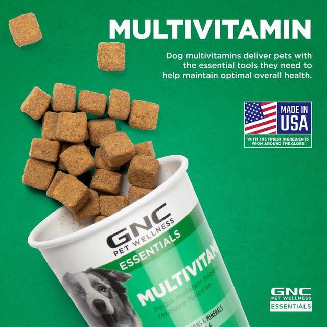GNC Pet Wellness Essentials Dog Multivitamin Supplement, Soft Chews