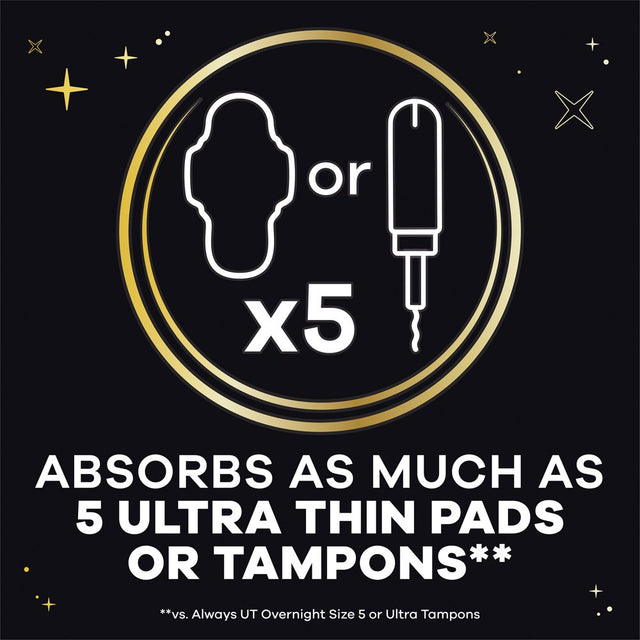 Always ZZZ Overnight Disposable Period Underwear Size L, 7 Count