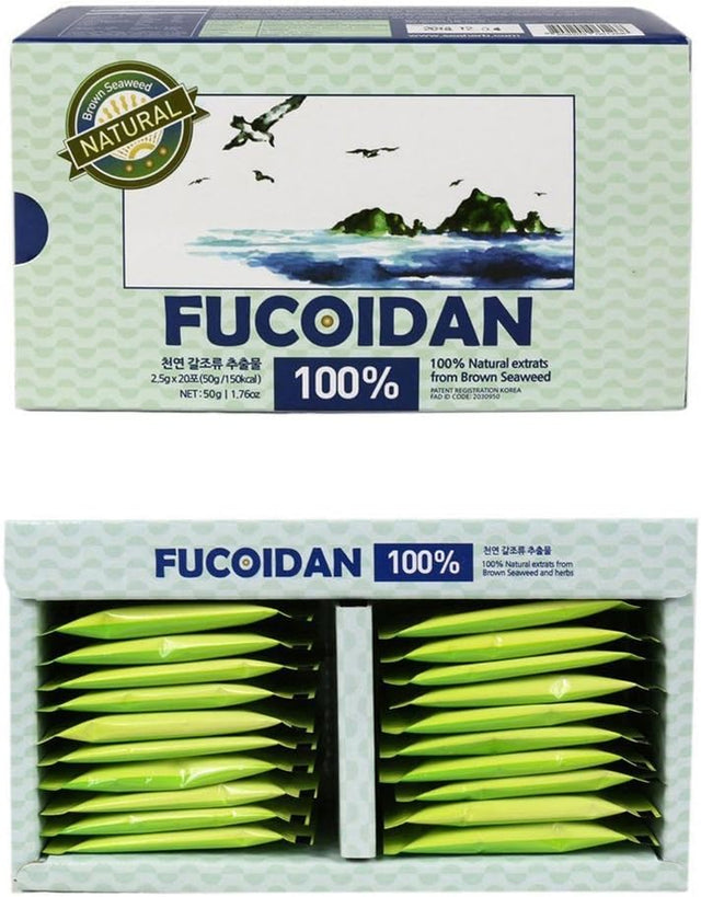 100% Natural Brown Seaweed Extract Fucoidan USFDA Passed(Id Code 2030950)[Powder Type] (50G)