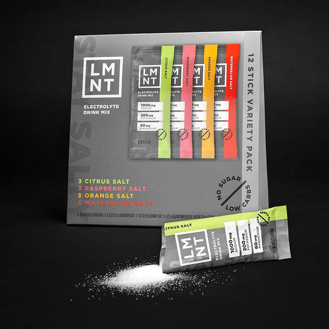 LMNT Zero-Sugar Electrolytes - Variety Pack - Hydration Powder Packets | No Artificial Ingredients | Keto & Paleo Friendly | 12 Sticks