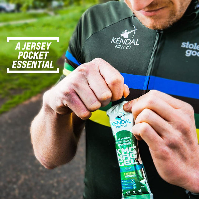 KMC NRG Gel+: Mint Flavoured Caffeine Energy Gel (12 X 70G) by Kendal Mint Co.