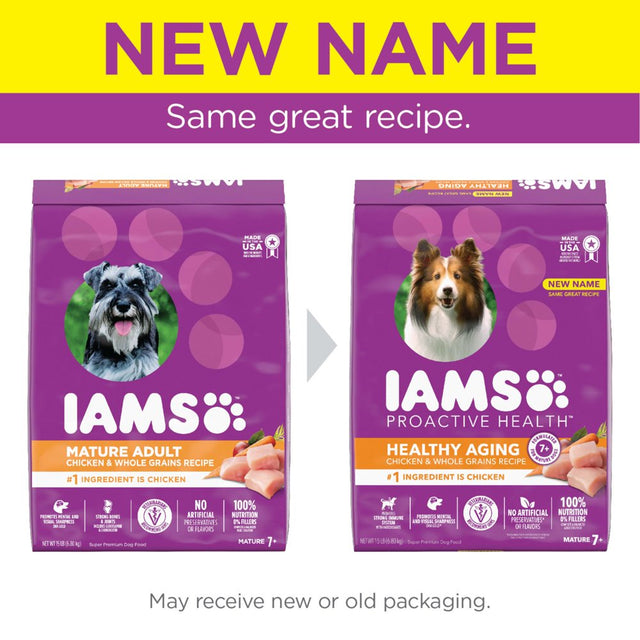 IAMS Chicken and Whole Grains Recipe Dry Dog Food, 15 Lb Bag