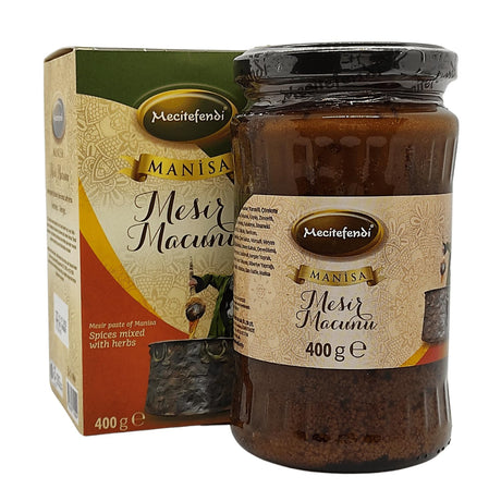 Mecitefendi Famous Ottoman Manisa Mesir Paste of Turkish Origin 41 Kinds of Herbal Mixture Ottoman Paste Healing Paste 400Gr Mesir Paste of Manisa 100% Natural Blend