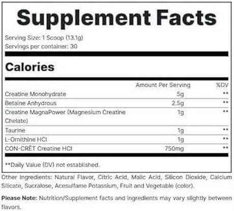 REDCON1 Tango Creatine Powder, Strawberry Kiwi - Sugar Free + Keto Friendly Creatine Supplement - Betaine Anhydrous for Muscle Endurance & Strength (30 Servings)