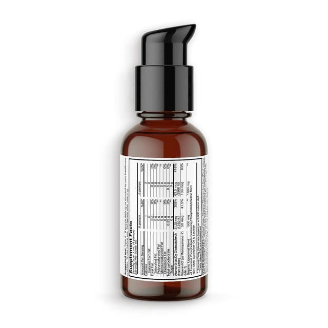 Codeage Nanofood Liposomal Vitamin D3 + K2 Liquid Drops Supplement, Vegan D3 Cholecalciferol, MK-7, 2 Fl Oz