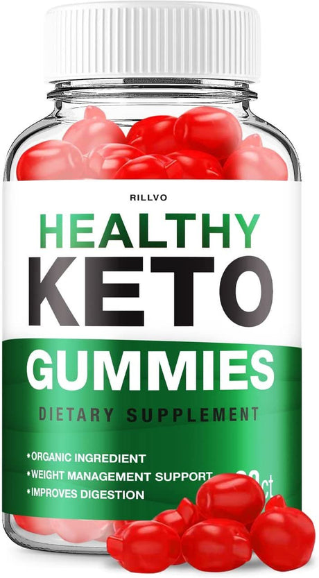 Healthy Keto ACV Gummies - Advanced Formula Healthy Keto Gummies with Apple Cider Vinegar Dietary Supplement 60 Gummies