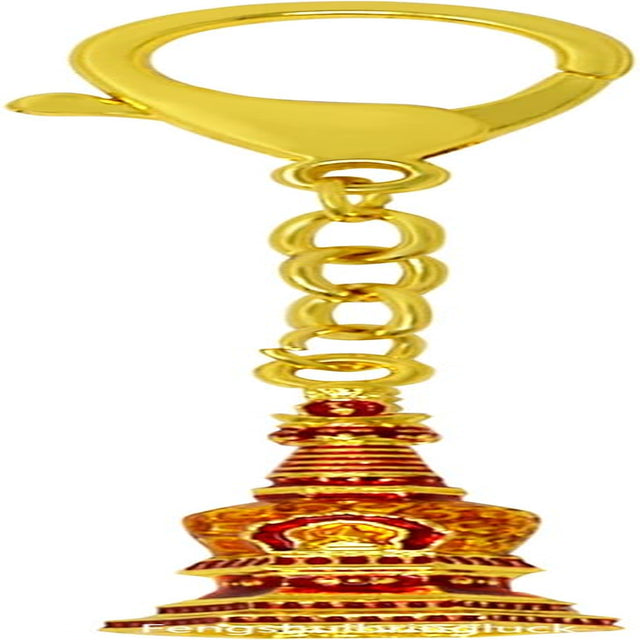 Feng Shui MANJUSHRI WISDOM STUPA KEYCHAIN Learning and Career Energy Enhancement Red 11.2X2Cm/4.4X0.7In Fengshuibringluck 0