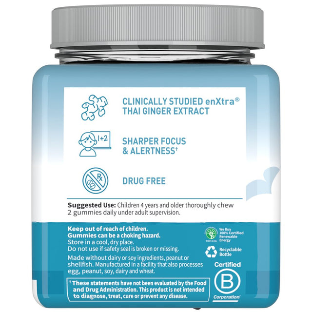 Garden of Life Dr. Formulated Kids Study Support Gummies | Drug Free Supplement | 60Ct