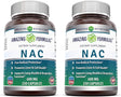 Amazing Formulas NAC (N-Acetyl Cysteine) - 600Mg Capsules- Antioxidant Support- Promotes Heart, Kidney, Liver & Respiratory Function * (250 Count (2 Pack))