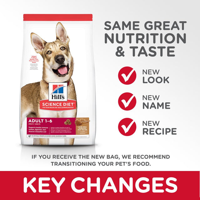 Hill'S Science Diet (Spend $20,Get $5) Adult Lamb Meal & Brown Rice Recipe Dry Dog Food, 33 Lb Bag-See Description for Rebate Details