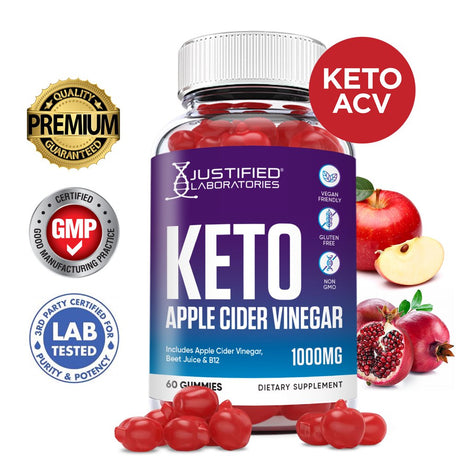 Keto ACV Gummies 1000MG Dietary Supplement 60 Gummys