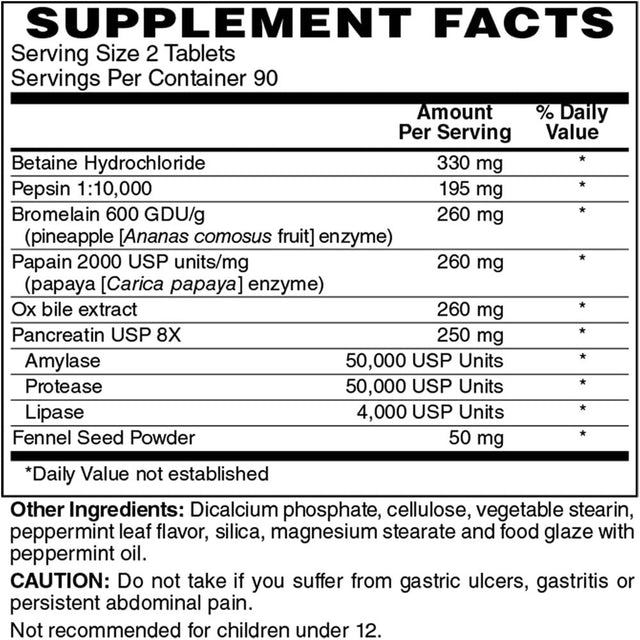 Holly Hill Health Foods, Superzymes, Digestive Enzymes, 180 Tablets