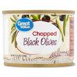 Great Value Chopped Black Olives, 4.25 Oz