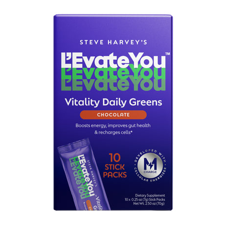 L'Evate You Vitality Daily Greens - Dietary Supplement - Chocolate - 10 Count