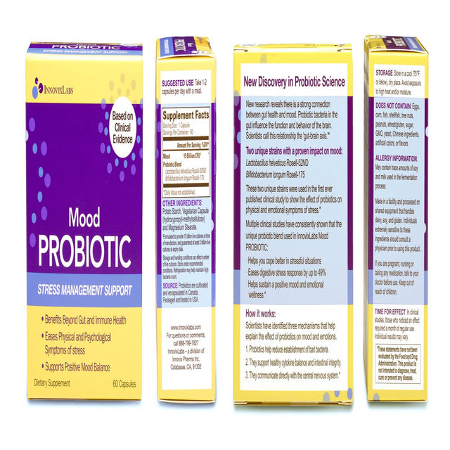 Innovixlabs Mood Probiotic Capsules, 60 Ct