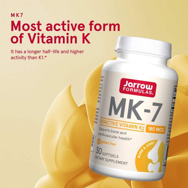 Jarrow Formulas, Inc. Mk-7 180 Mcg 30 Sgels