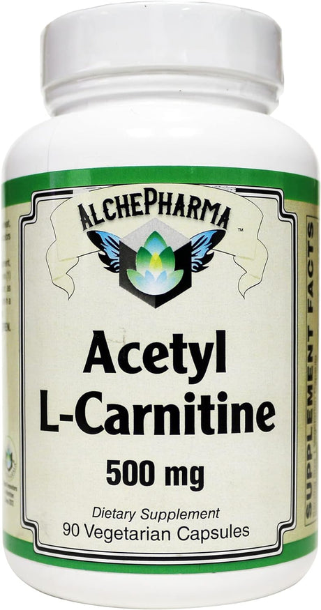 Acetyl L-Carnitine- 500 Mg Vegetarian Capsules ( Sourced from Sigma-Tau Health Sciences ) (90 Veg Caps)