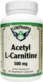 Acetyl L-Carnitine- 500 Mg Vegetarian Capsules ( Sourced from Sigma-Tau Health Sciences ) (90 Veg Caps)
