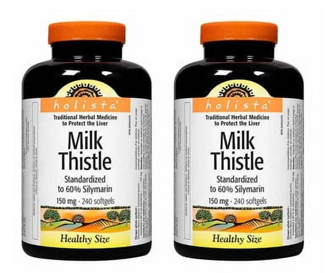 Holista Milk Thistle 150 Mg - 2 X 240 Softgels | Liver Health Support