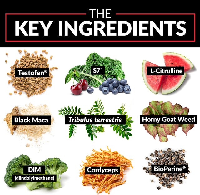 FORCE FACTOR Test X180 Alpha Max Total Testosterone and Nitric Oxide Booster for Men with Fenugreek Seed and Tribulus to Increase Blood Flow and Improve Male Athletic Performance, 180 Capsules