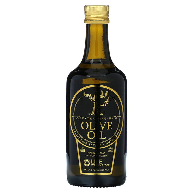 Extra Virgin Olive Oil, 16.9 Fl Oz (500 Ml), Life Extension