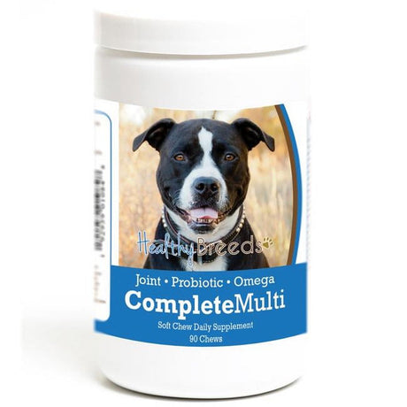 Healthy Breeds 192959010848 Pit Bull All in One Multivitamin Soft Chew - 90 Count