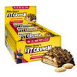 FITCRUNCH Snack Size Protein Bars, Designed by Robert Irvine, 6-Layer Baked Bar, 3G of Sugar, Gluten Free & Soft Cake Core (9 Bars, Chocolate Peanut Butter)