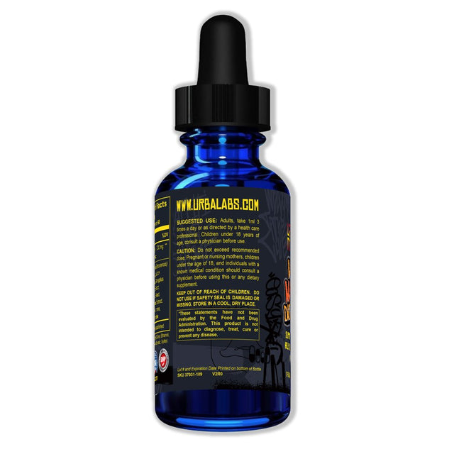 Urbalabs Premium Mega Mango Diet Drops 2 Oz Weight Loss Drops Fast Acting African Mango Maca Root Fat Loss Appetite Suppressant Metabolism Booster