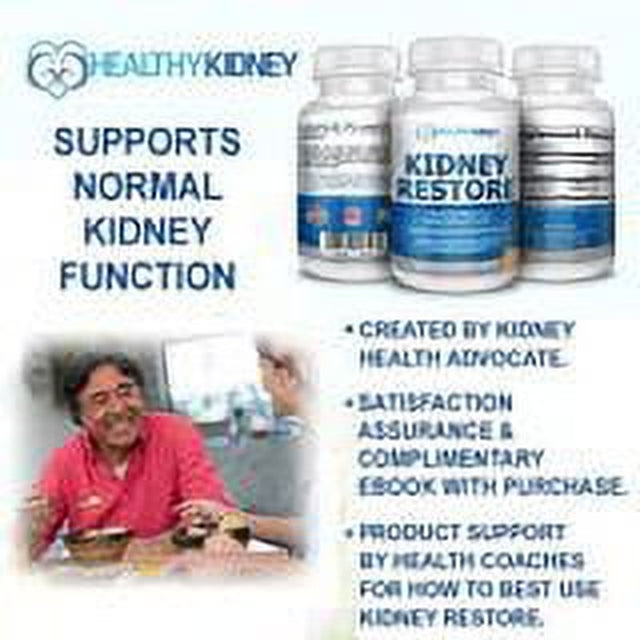 Healthy Kidney Kidney Shield + Kidney Restore Double Bundle: 4 Bottles (2 Kidney Shield + 2 Kidney Restore)