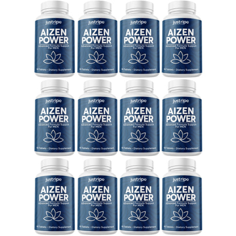 12 Pack Aizen Power Male Supplement for Drive & Energy 60Ct