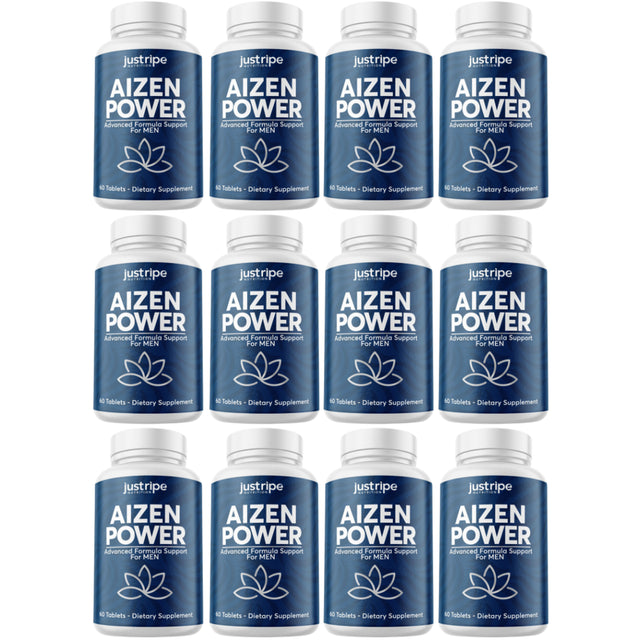 12 Pack Aizen Power Male Supplement for Drive & Energy 60Ct
