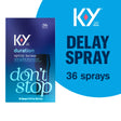 K-Y Duration Numbing Climax Delay Spray for Men, Lidocaine Desensitizing Spray, 0.16 FL OZ / 36 Sprays
