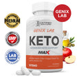 Genix Lab Keto ACV MAX Pills 1675Mg Alternative to Gummies Dietary Supplement 60 Capsules