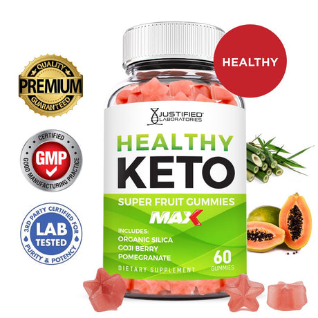 Healthy Keto Max Gummies Dietary Supplement 60 Gummys