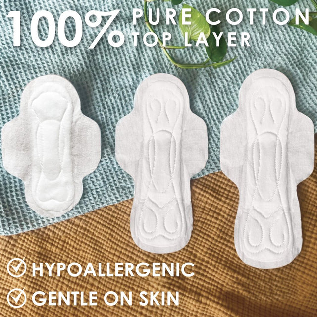 L. Ultra Thin Pads, Super Absorbency, 42 Ct, 100% Pure Cotton Top Layer