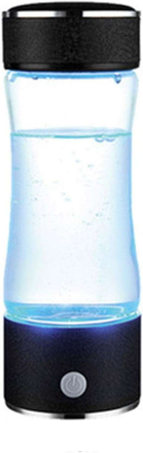 Portable 3-Minute Hydrogen-Rich Water Bottle Rechargeable High Concentration Hydrogen Water Generator Glass Bottle Anti-Aging Anti-Oxidation Kettle 400Ml