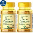 2 Pack - Puritan'S Pride Beta-Carotene 25,000 IU, 100 Count