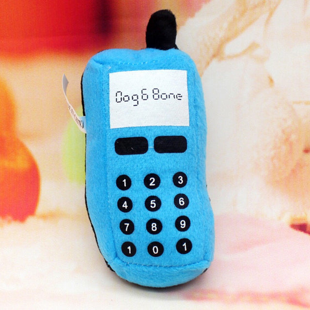 Black and Friday Deals Blueek Colorful Pet Puppy Dogs Chew Toys Cute Phone Shape Play Squeaky Sound Plush Toys