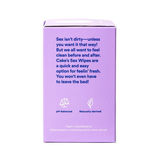 Hello Cake Sex Wipes, Cleansing Wipes for Adults, 12 Count