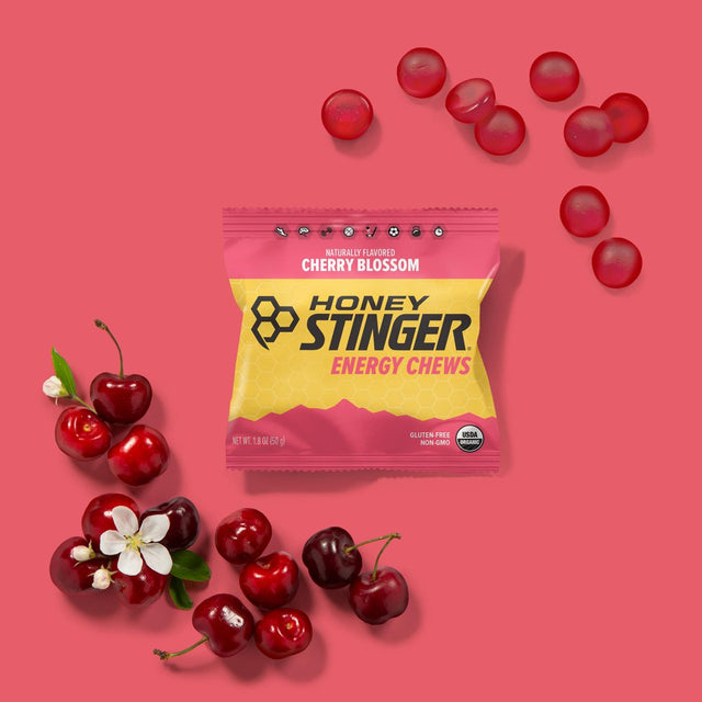 Honey Stinger Organic Energy Chews, Cherry Blossom, 12 Ct